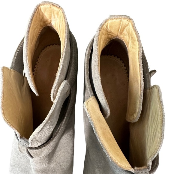Rag & Bone | Gray Harrow Suede Ankle Boots Size 39 - Picture 8 of 11